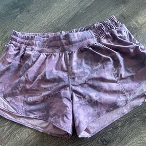 Lululemon Hottie shorts 4 inch inseam size 12 tall in purple